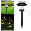 LED Bright Solar Landscape Pathway Lighting Outdoor Waterproof 3 Modes Solar Garden Lights for Yard Path Walkway Lawn Decoration